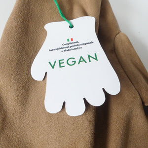 gants vegan effet suede daim camel