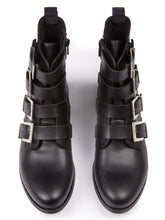 Load image into Gallery viewer, Vegan Women's 4 Strap Biker Boots | Will's Vegan Store