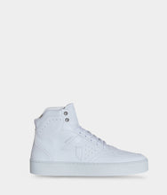 Charger l'image dans la galerie, Sneaker Matéo montante biosourcée & recyclée blanche - Tennis éthique, écoresponsable et vegan