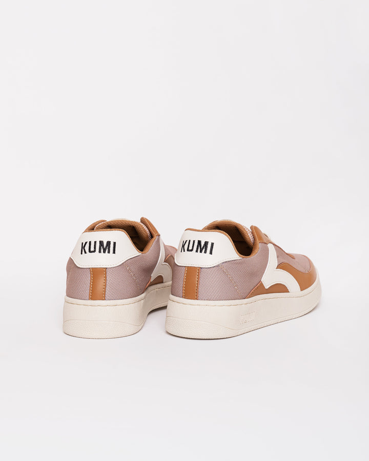 baskets vegan en matières recyclées couleur camel