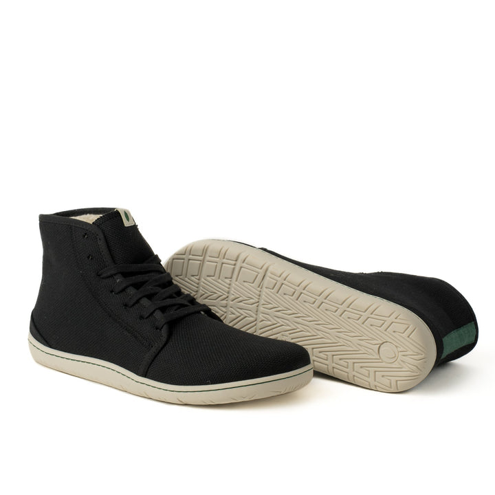 baskets barefoot montante noire