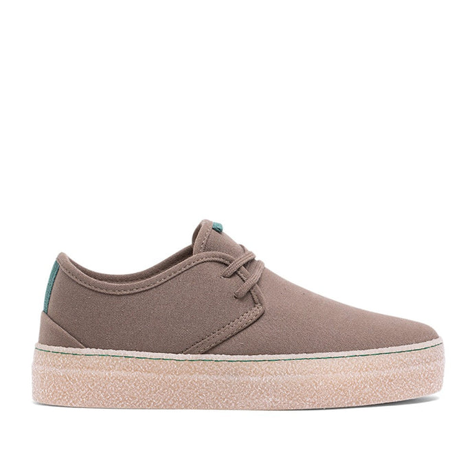 Vegan shoe of recycled cotton khaki - VESICA PISCIS FOOTWEAR