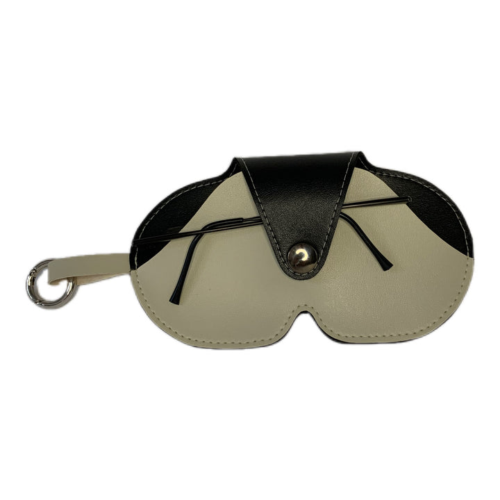 Etui à lunettes bicolor en cuir vegan de pomme