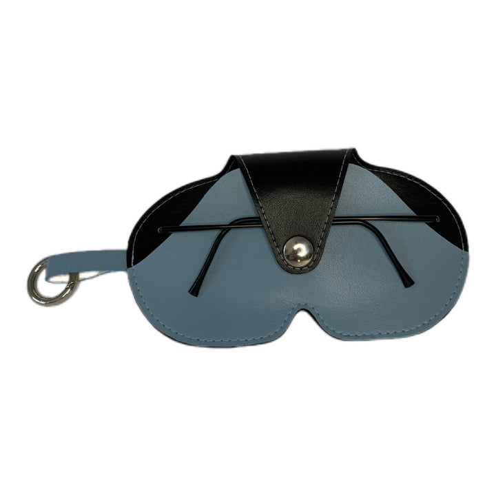 Etui à lunettes bicolor en cuir vegan de pomme
