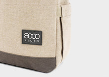 Charger l&#39;image dans la galerie, Small Hemp Backpack in Beige and Green