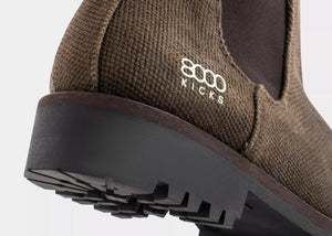 Crossover Hemp Chelsea for Men - Dark Brown
