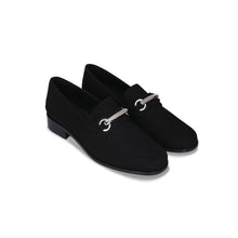 Charger l'image dans la galerie, Mocassins femme véganes noirs chaussures talon plat comfort chic bout rond 36-42