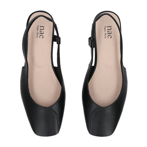 slingback ballerines noires