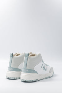 Basket montante vegan Ice Blue – vue de dos
