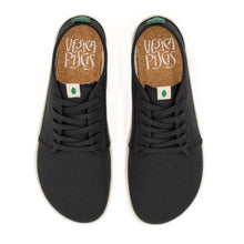 Load image into Gallery viewer, baskets barefoot en toile recyclée noire