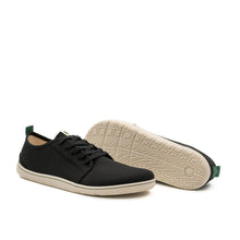 Load image into Gallery viewer, baskets barefoot en toile recyclée noire