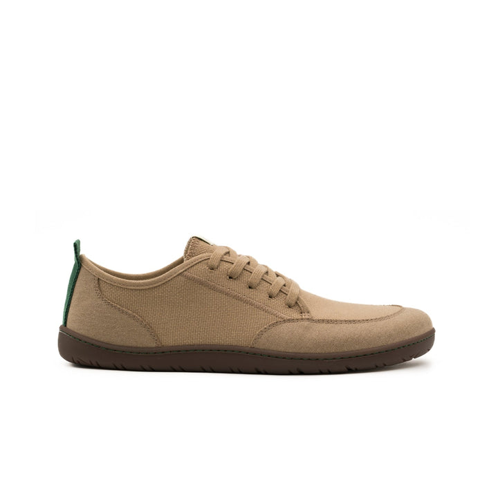 Baskets vegan Barefoot en toile recyclée beige