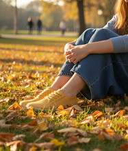 Load image into Gallery viewer, baskets barefoot jaune moutarde en toile recyclée
