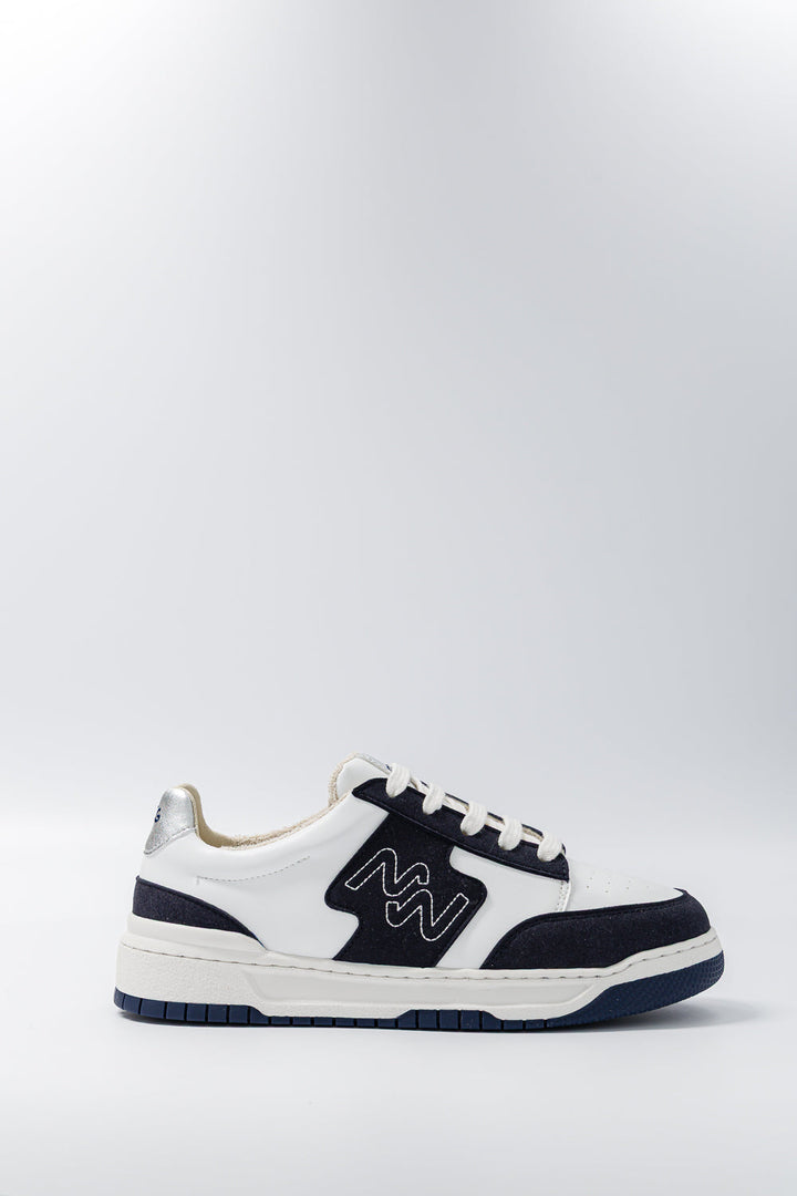 Baskets vintage Dream Big Silver Navy – vue latérale
