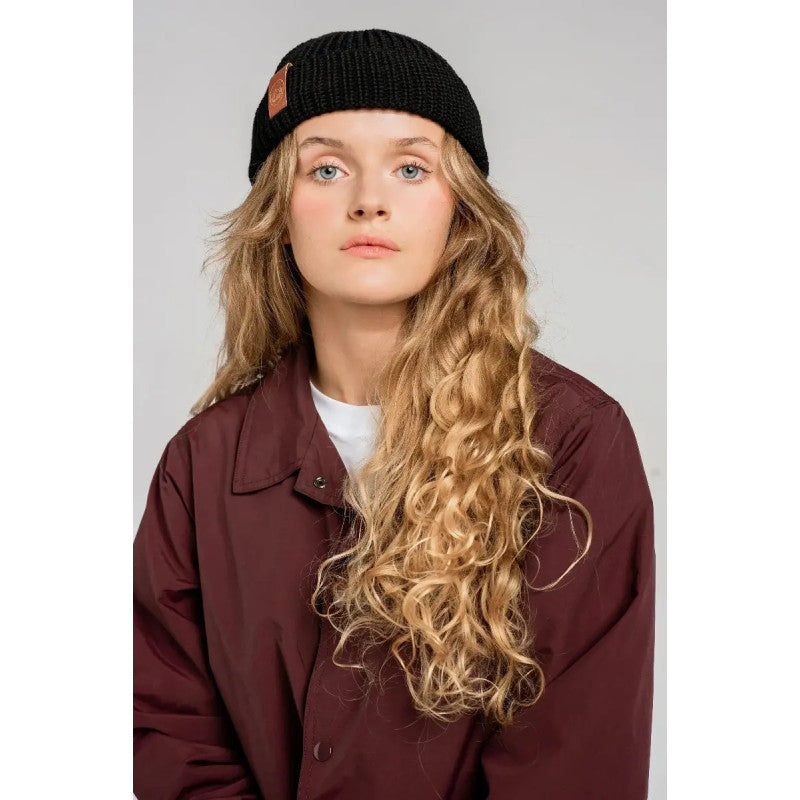 bonnets docker noir en coton bio