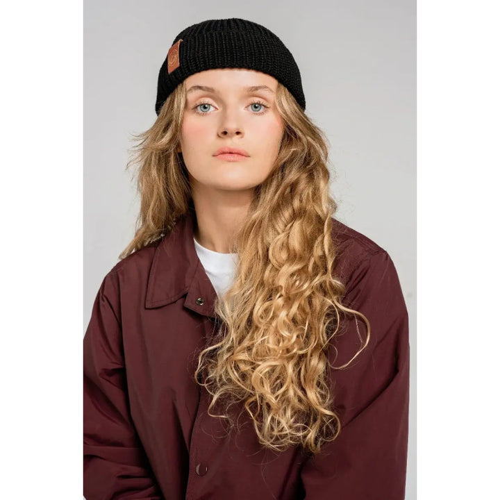 bonnets docker noir en coton bio