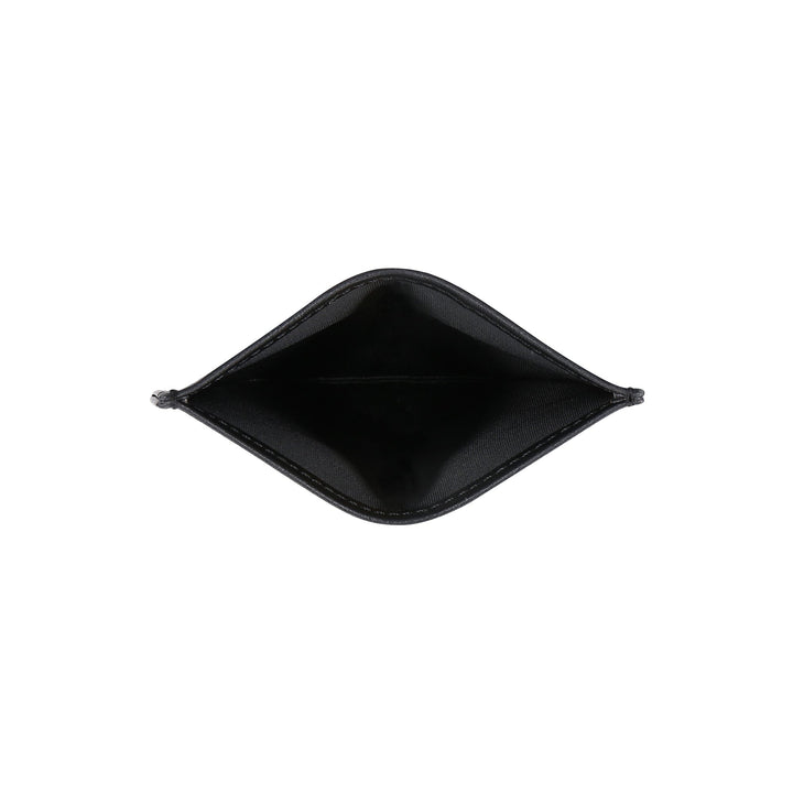 vegan black slim wallet pocket card holder ID NAE