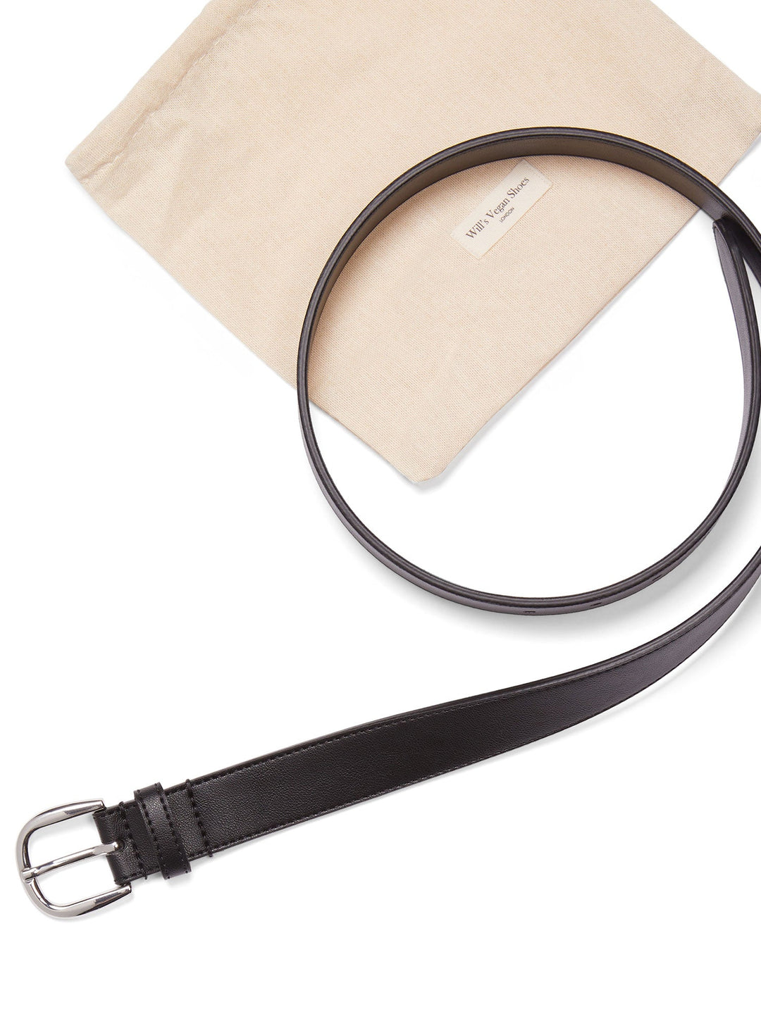 Ceinture vegan noire femme