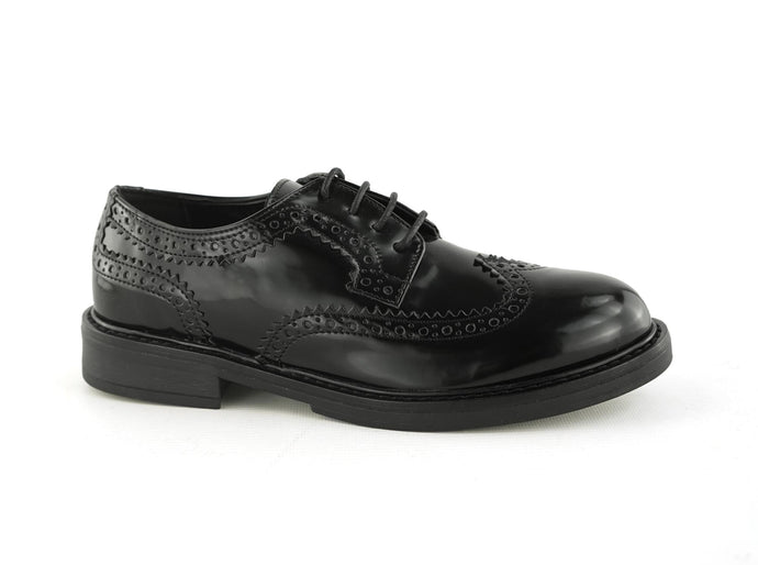 derbies Oxford noir à lacets vegan