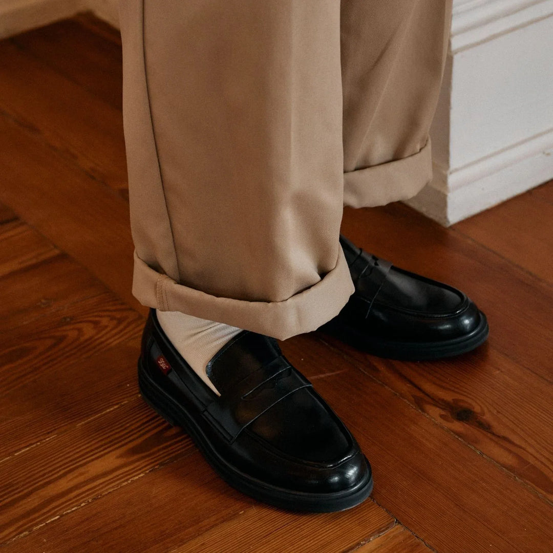 mocassins noir pour homme