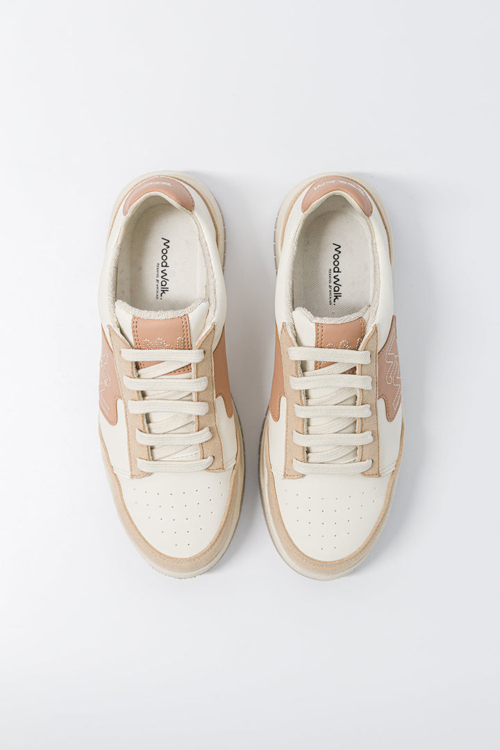 Baskets rétro chic Dream Big Café Latte vues de dessus