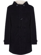 Charger l&#39;image dans la galerie, duffle coat noir vegan