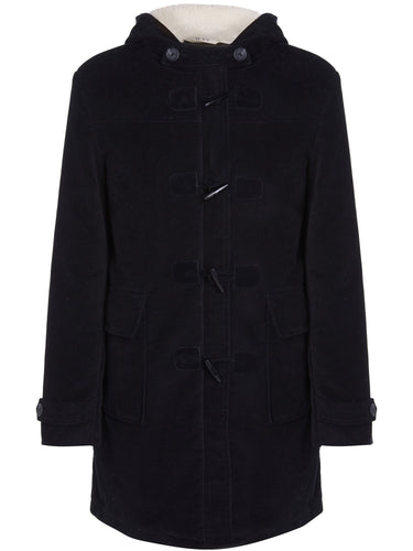 duffle coat noir vegan