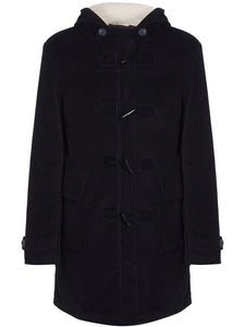 duffle coat noir vegan