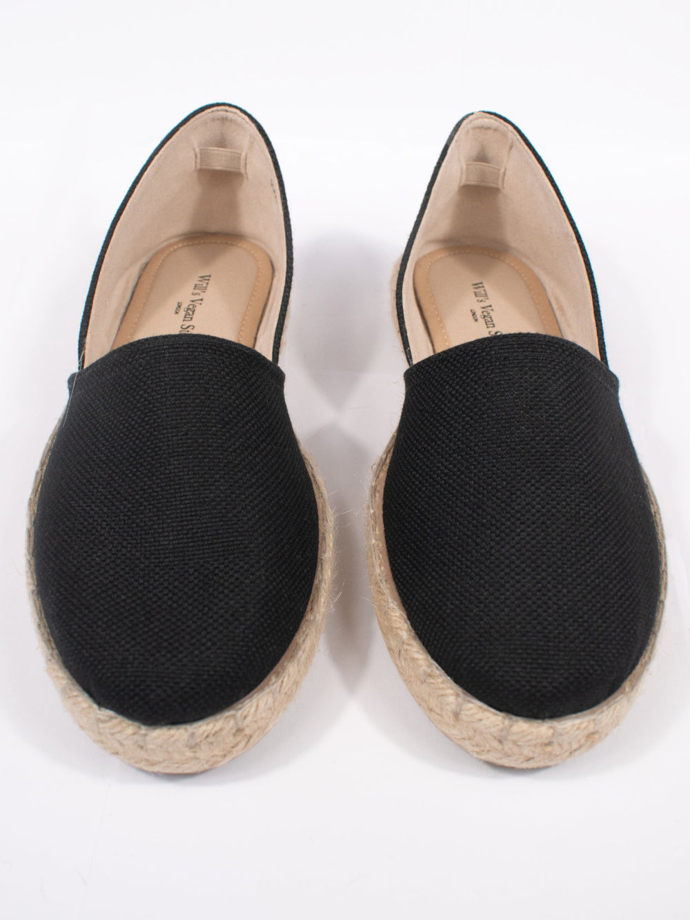 espadrilles noires en toile recyclées