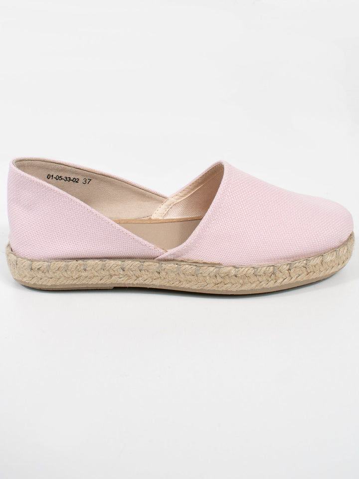 espadrilles rose en toile recyclées