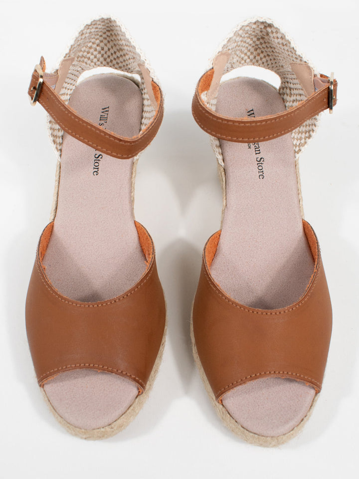 espadrilles vegan à talons compensés