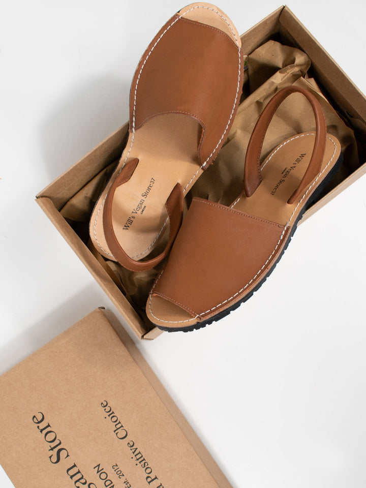 espadrilles vegan marron
