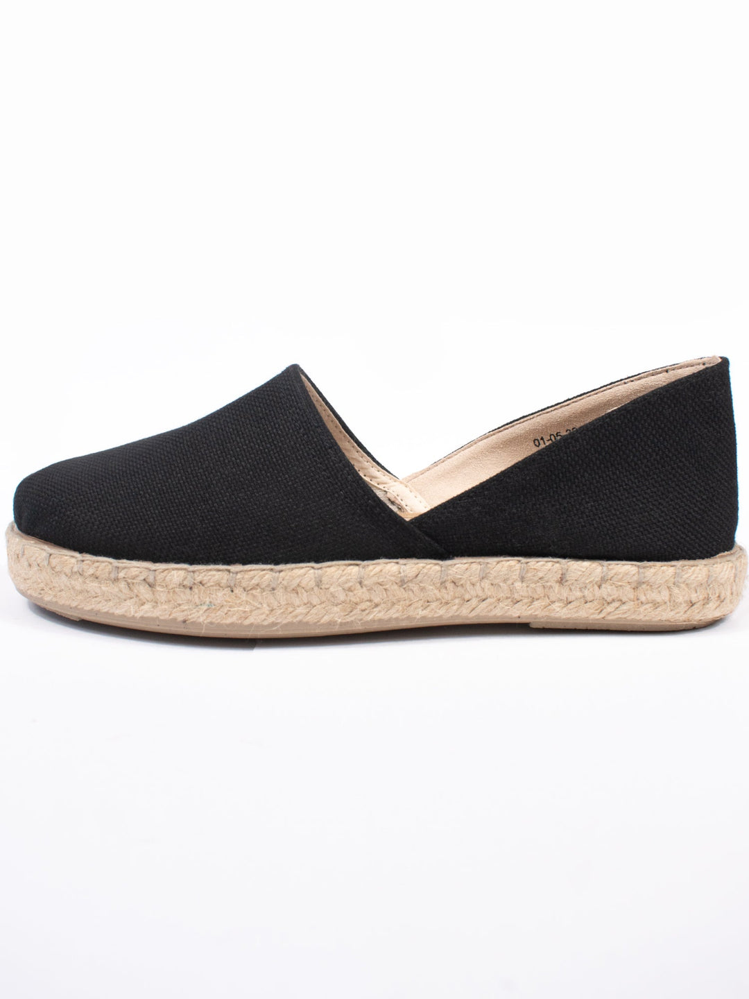 espadrilles noire en toile recyclées