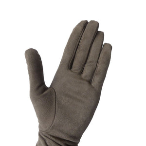 Gants suede vegan couleur taupe