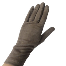 Load image into Gallery viewer, Gants suede vegan couleur taupe