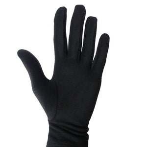 Gants vegan en polaire noir femme