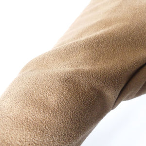 gants vegan effet suede daim camel