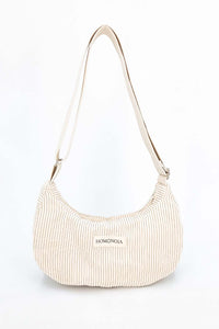 sac en velour écru