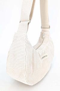 sac en velour écru