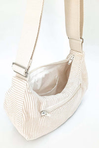 sac en velour écru