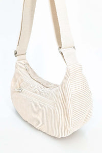 sac en velour écru