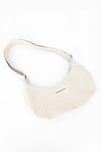 sac en velour écru