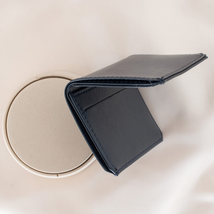 Navy Blue Hibiscus Card Holder