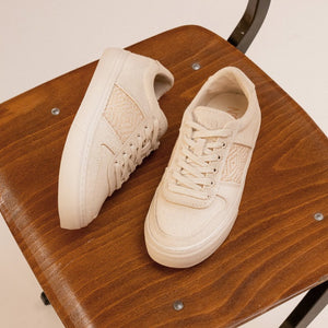 N'GO Mai Chau Sneaker aus recyceltem Canvas – sommerlicher Look in Beige-Pfirsich
