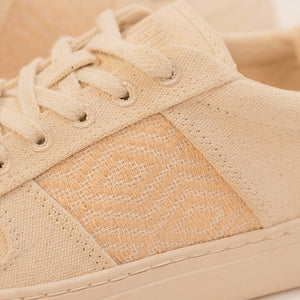 Vegane und faire N'GO Schuhe – Modell Mai Chau in warmem Beige und Orange