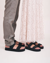 Laden Sie das Bild in den Galerie-Viewer, unisex vegan slingback padded platform sandals