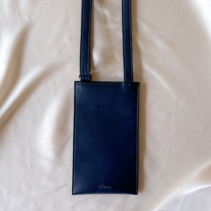 Vanilla and Navy Pouch