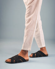 Load image into Gallery viewer, Black unisex sandals eco-friendly | NAE Vegan Shoes