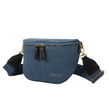 Charger l&#39;image dans la galerie, Sac Bandouliere Estival Bleu jean Profil