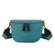Charger l&#39;image dans la galerie, Sac Bandouliere Estival Bleu turquoise Face
